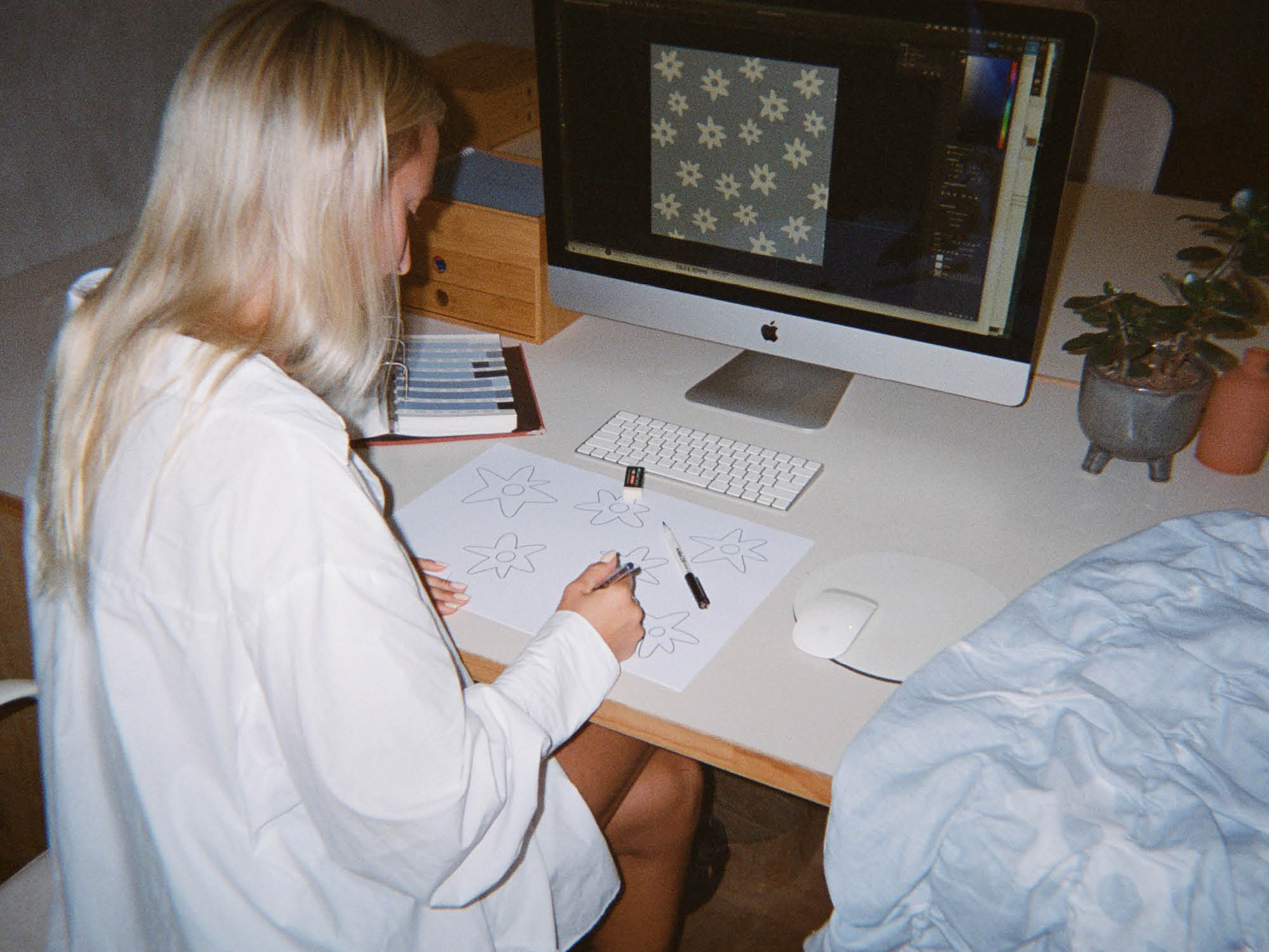BEHIND THE FLOWER PRINT