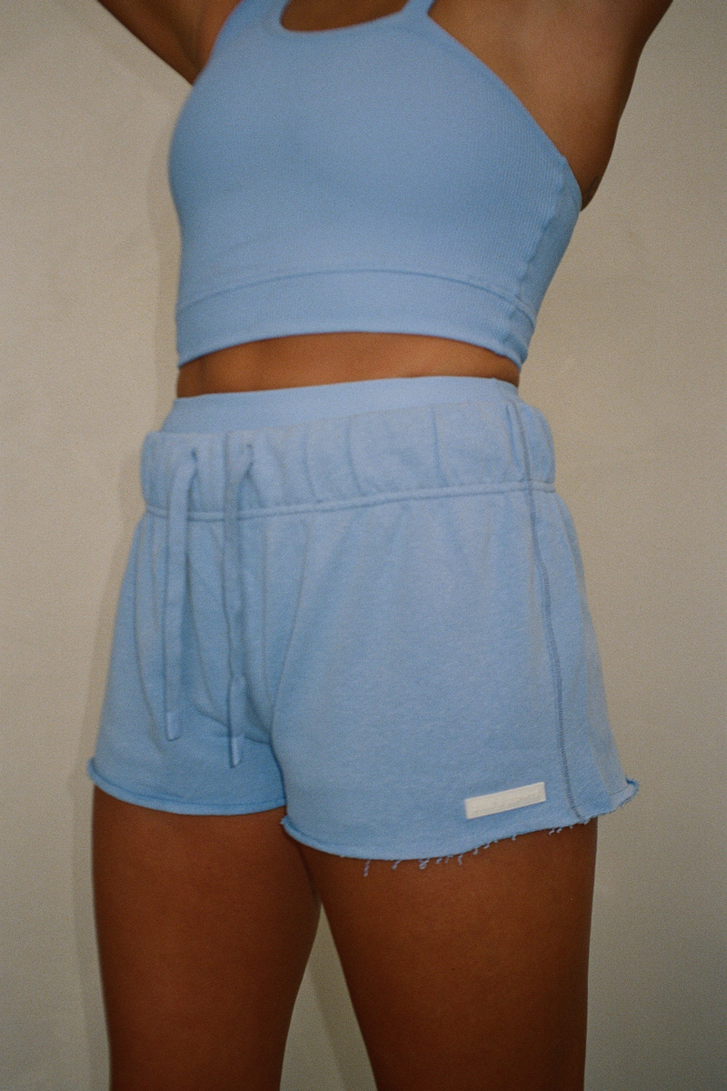 Waffle Crop Top - Ocean Blue – Zulu & Zephyr