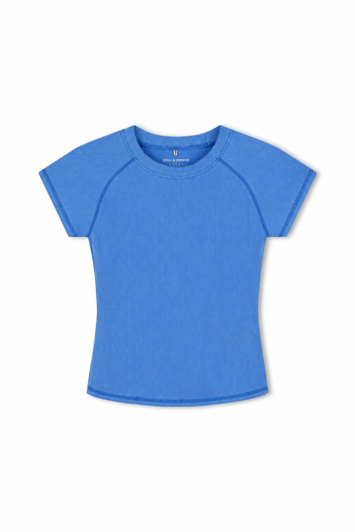 Mini Stripe Short Sleeve Rashie - Sky Blue
