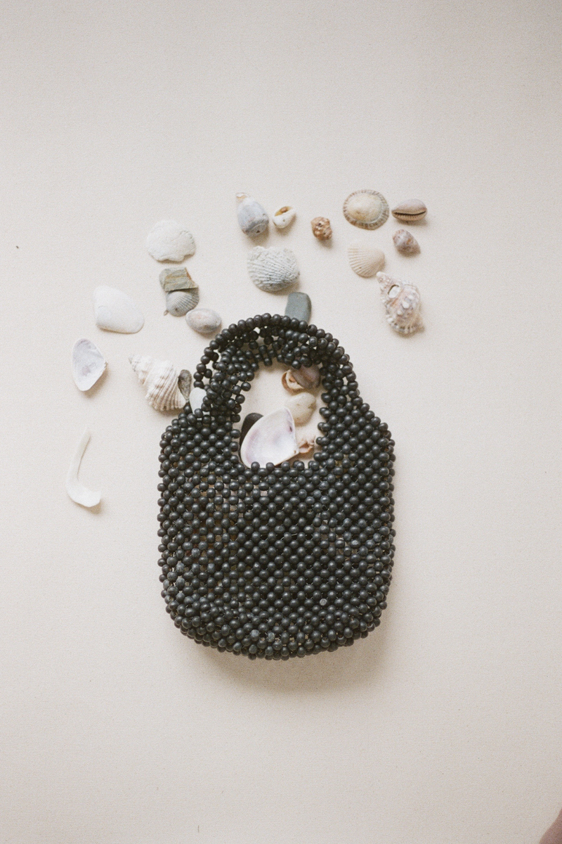Small Beaded Bucket Bag - Black – Zulu & Zephyr