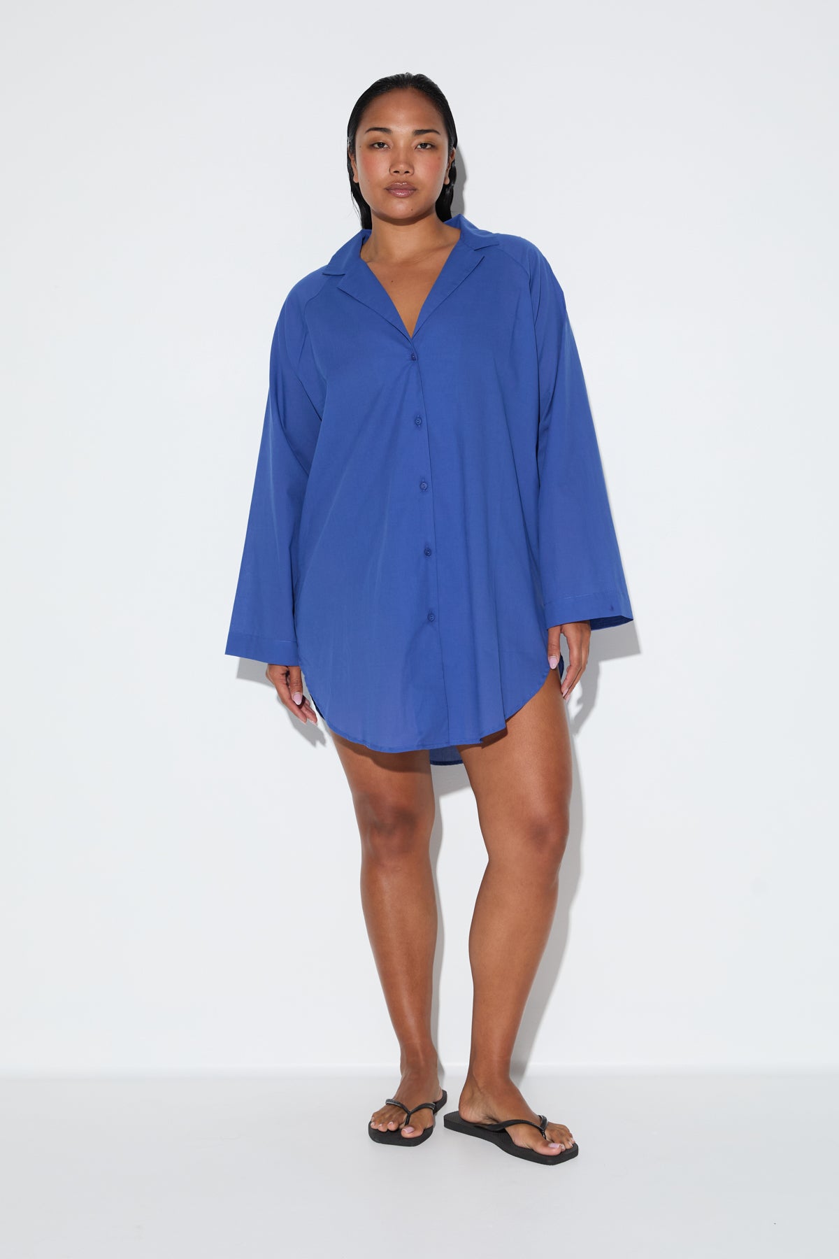 Signature Cotton Shirt - Pacific Blue
