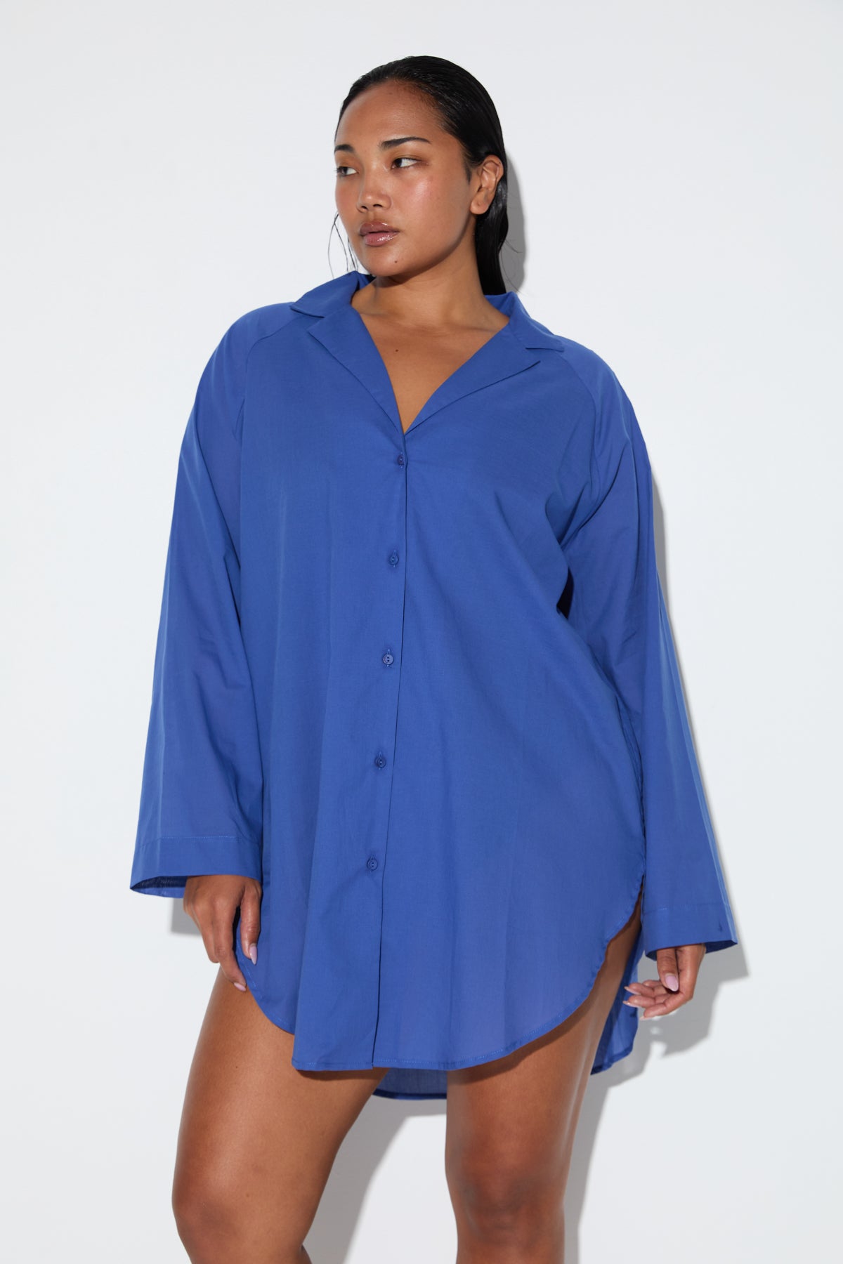 Signature Cotton Shirt - Pacific Blue