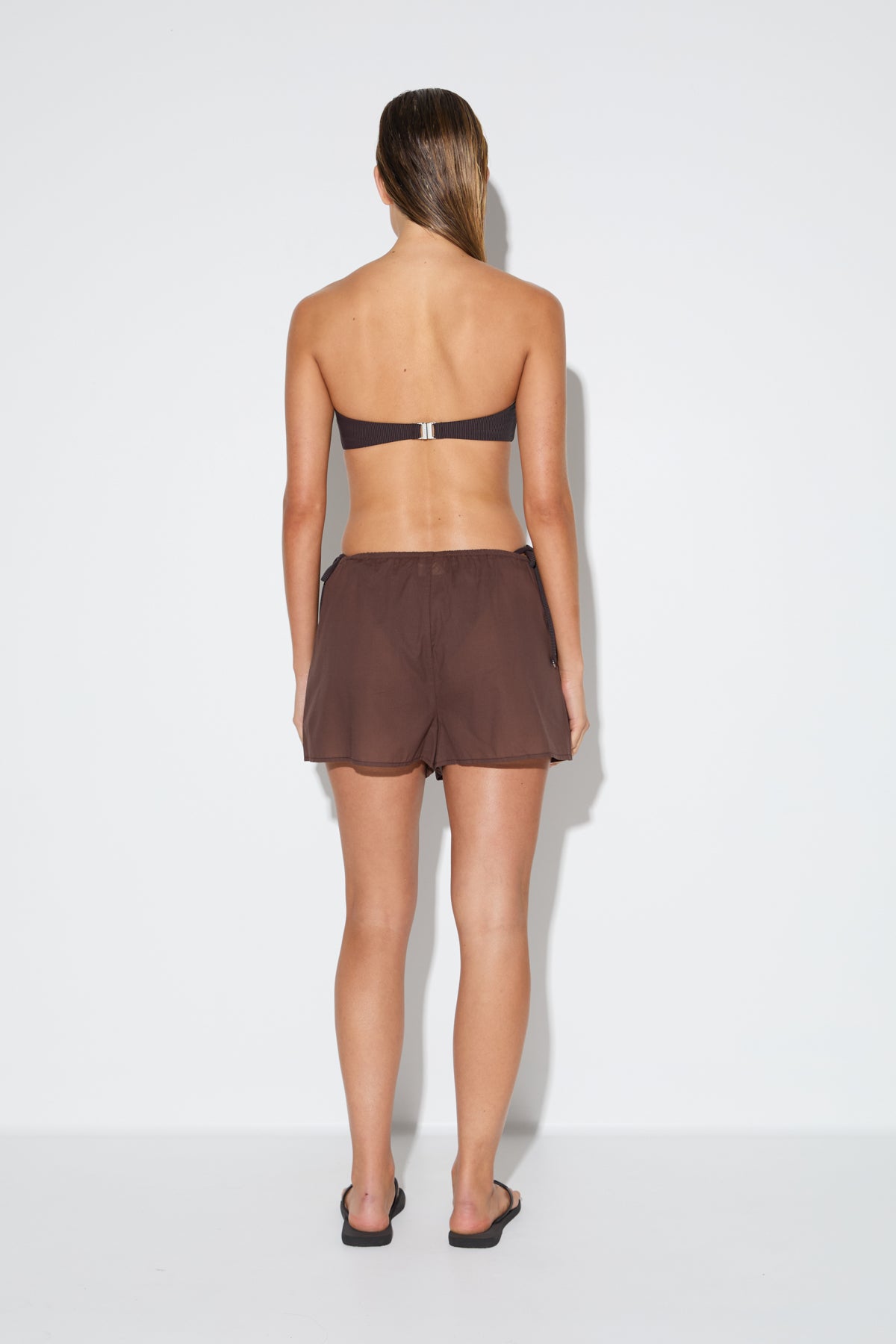Signature Cotton Short - Smoky Brown