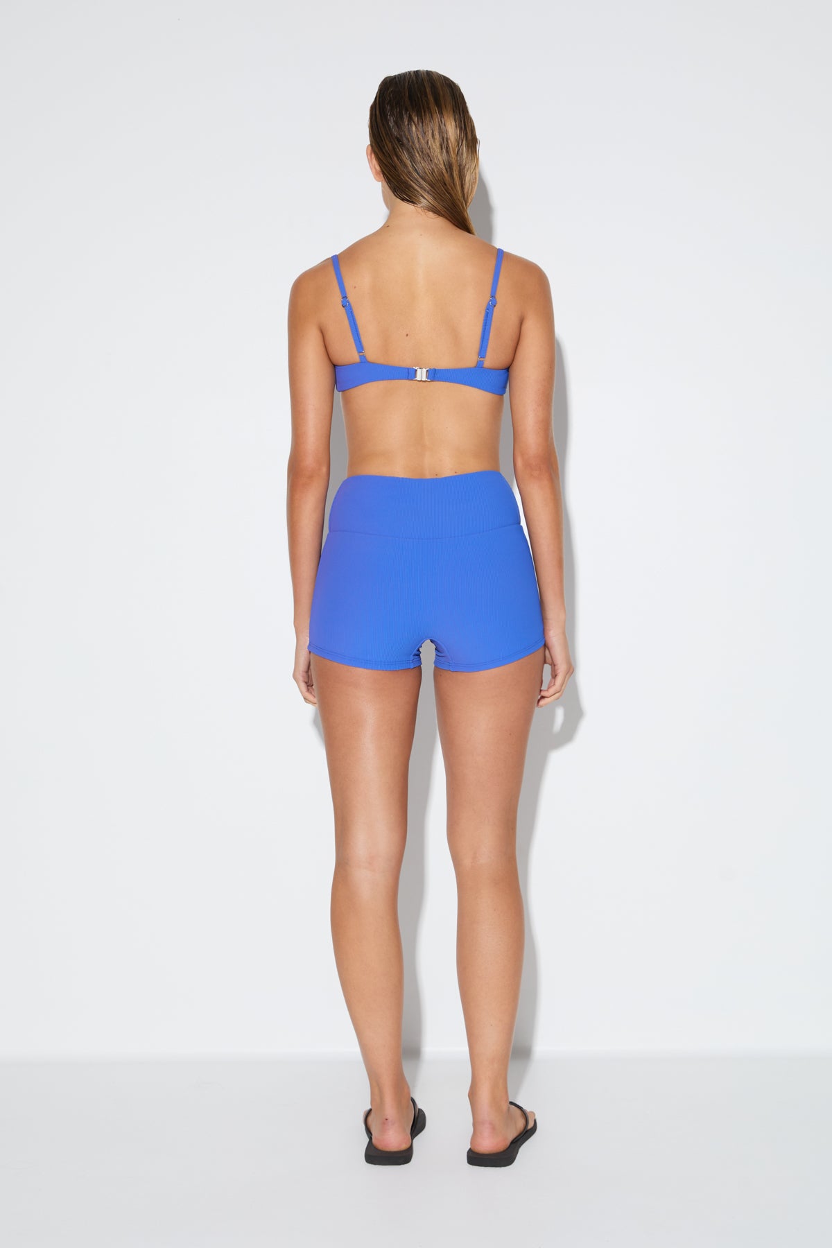 Signature Stripe Boy Short - Pacific Blue