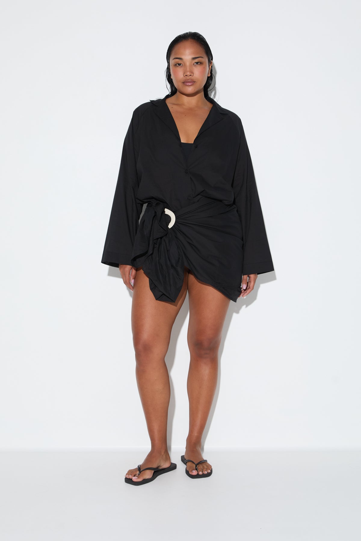 Signature Cotton Shirt - Black