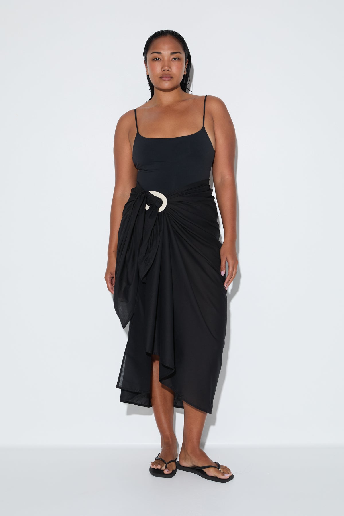 Signature Cotton Sarong - Black