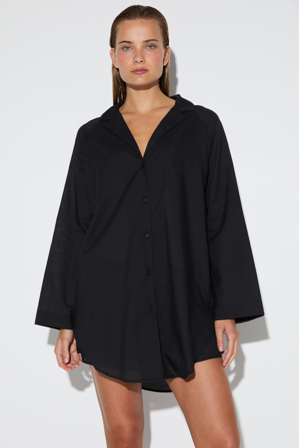 Signature Cotton Shirt - Black