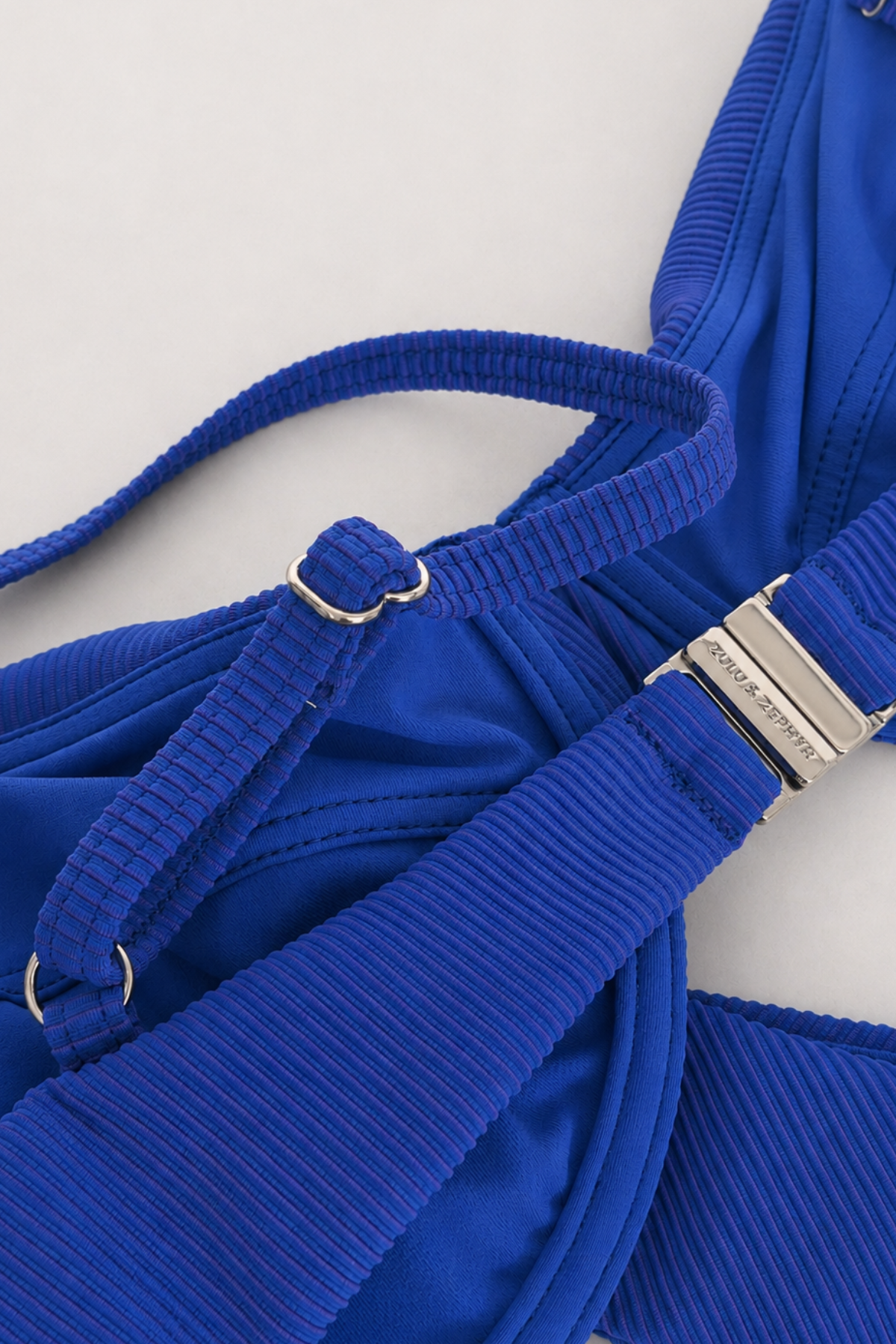 Signature Stripe Balconette Bra Cup Top - Pacific Blue