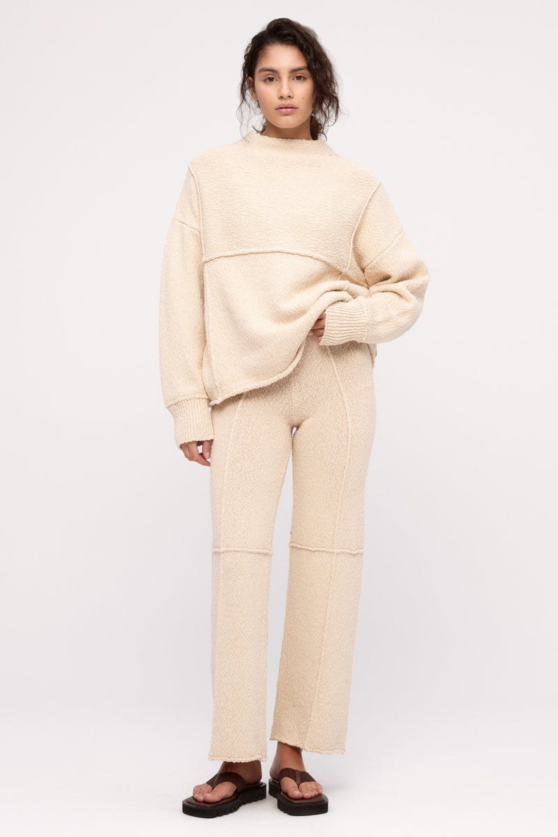 Boucle Knit Jumper - Coconut – Zulu & Zephyr