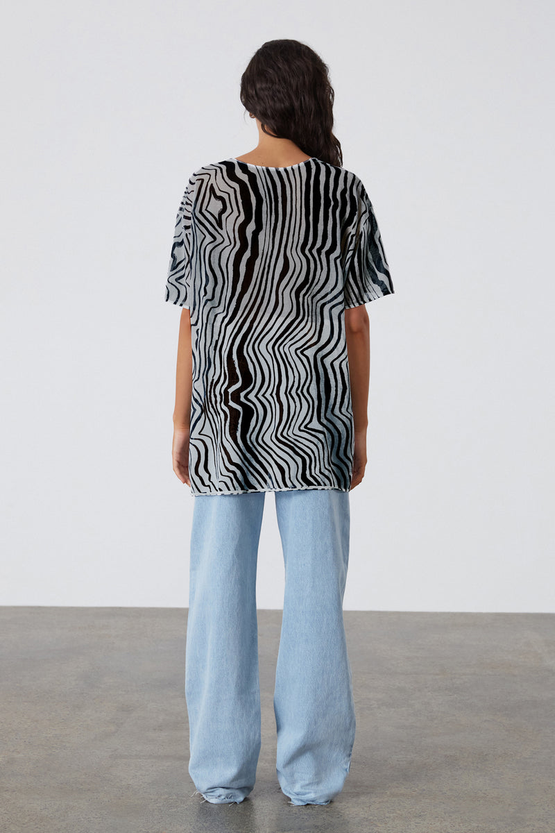Ripple Stripe Cotton Blend Knit Top – Zulu & Zephyr