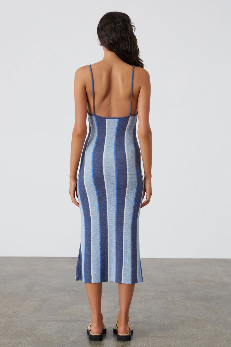 Horizon Stripe Organic Cotton Blend Knit Dress – Zulu & Zephyr