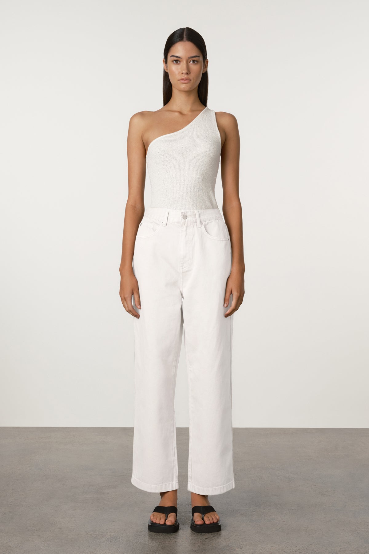 White Relaxed Recycled Denim Jean