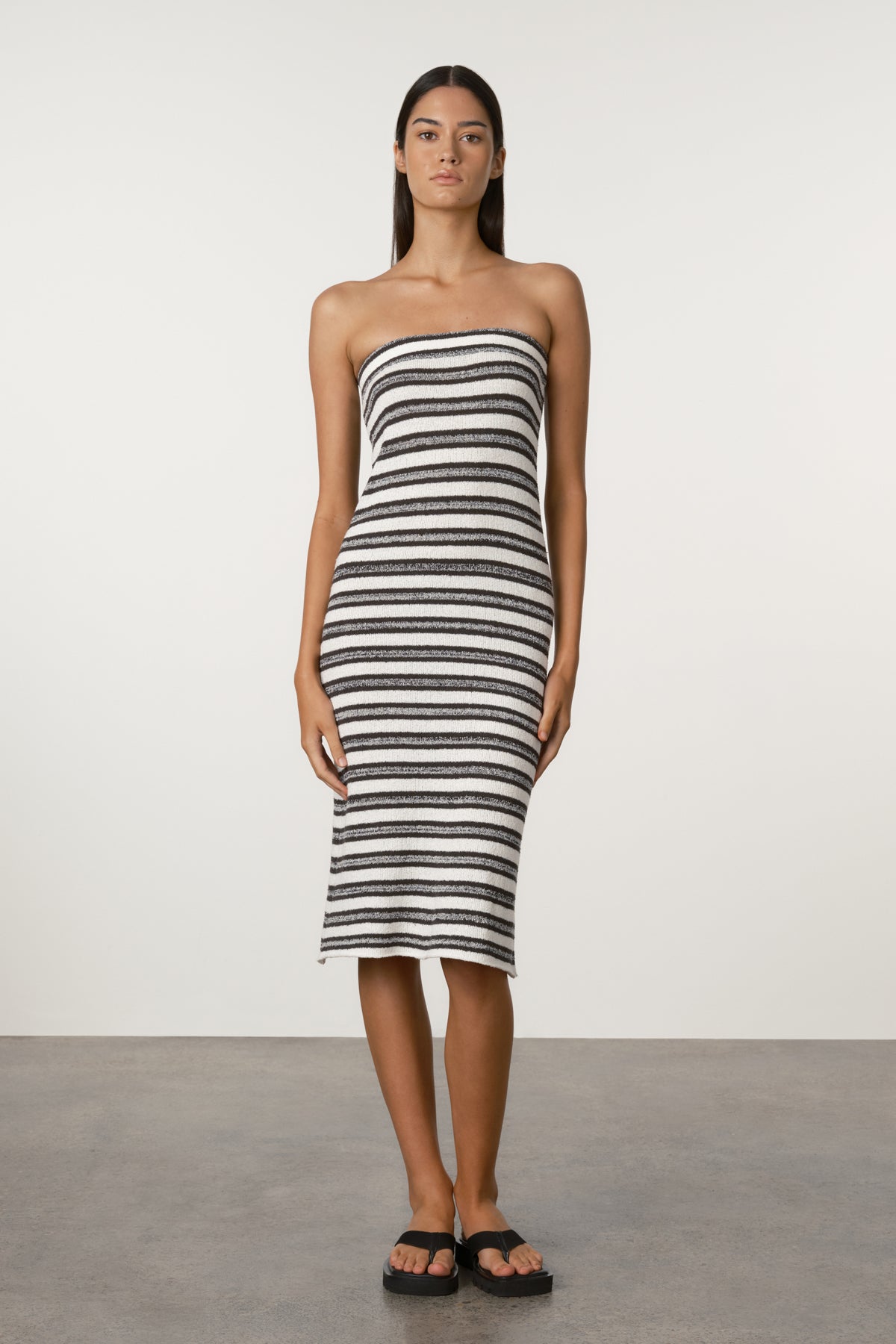 Marle Stripe Textured Knit Skirt