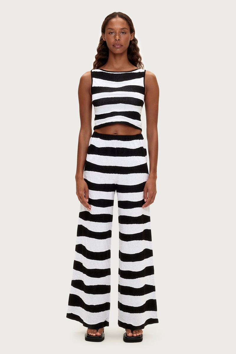 Textured Knit Pant - Black Stripe – Zulu & Zephyr
