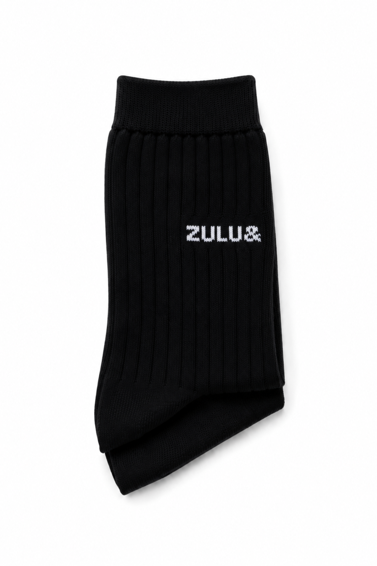 Soft Rib Logo Socks - Black