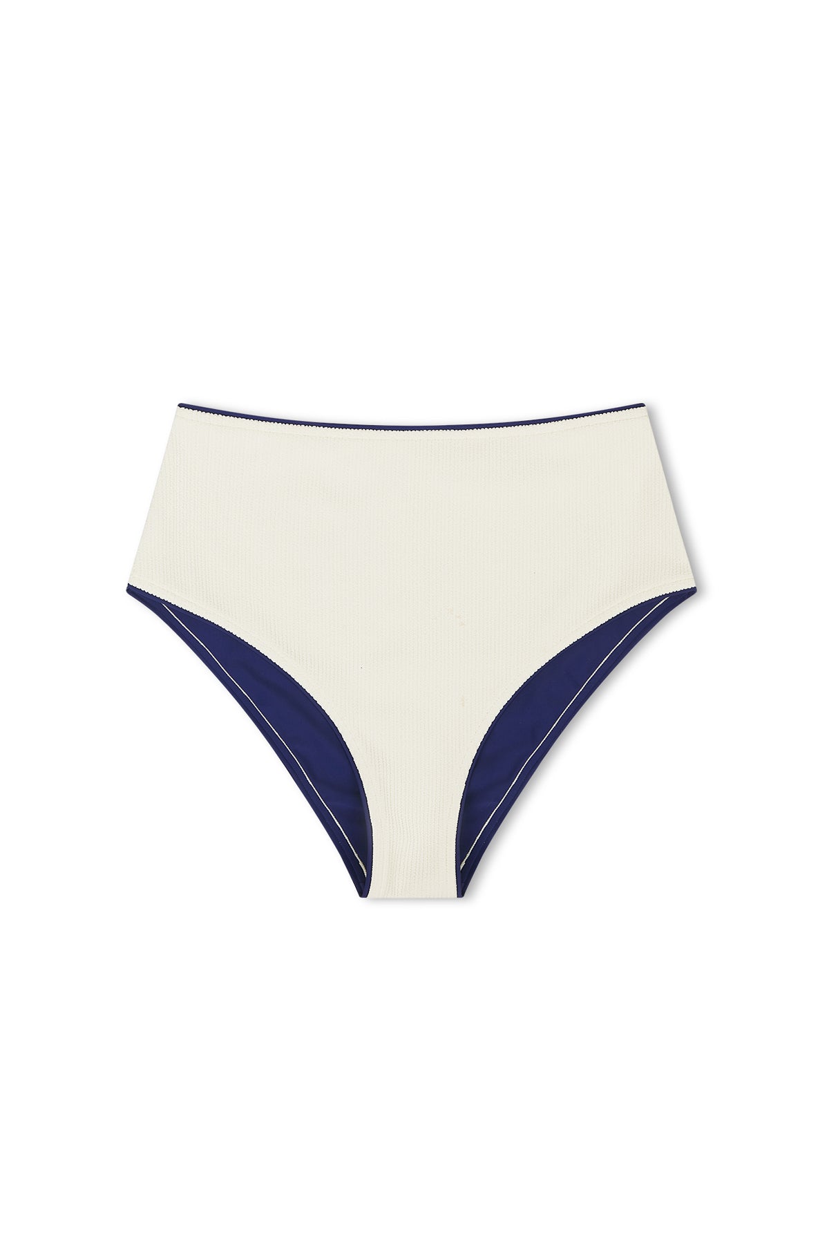 Crinkle High Full Brief - Coconut