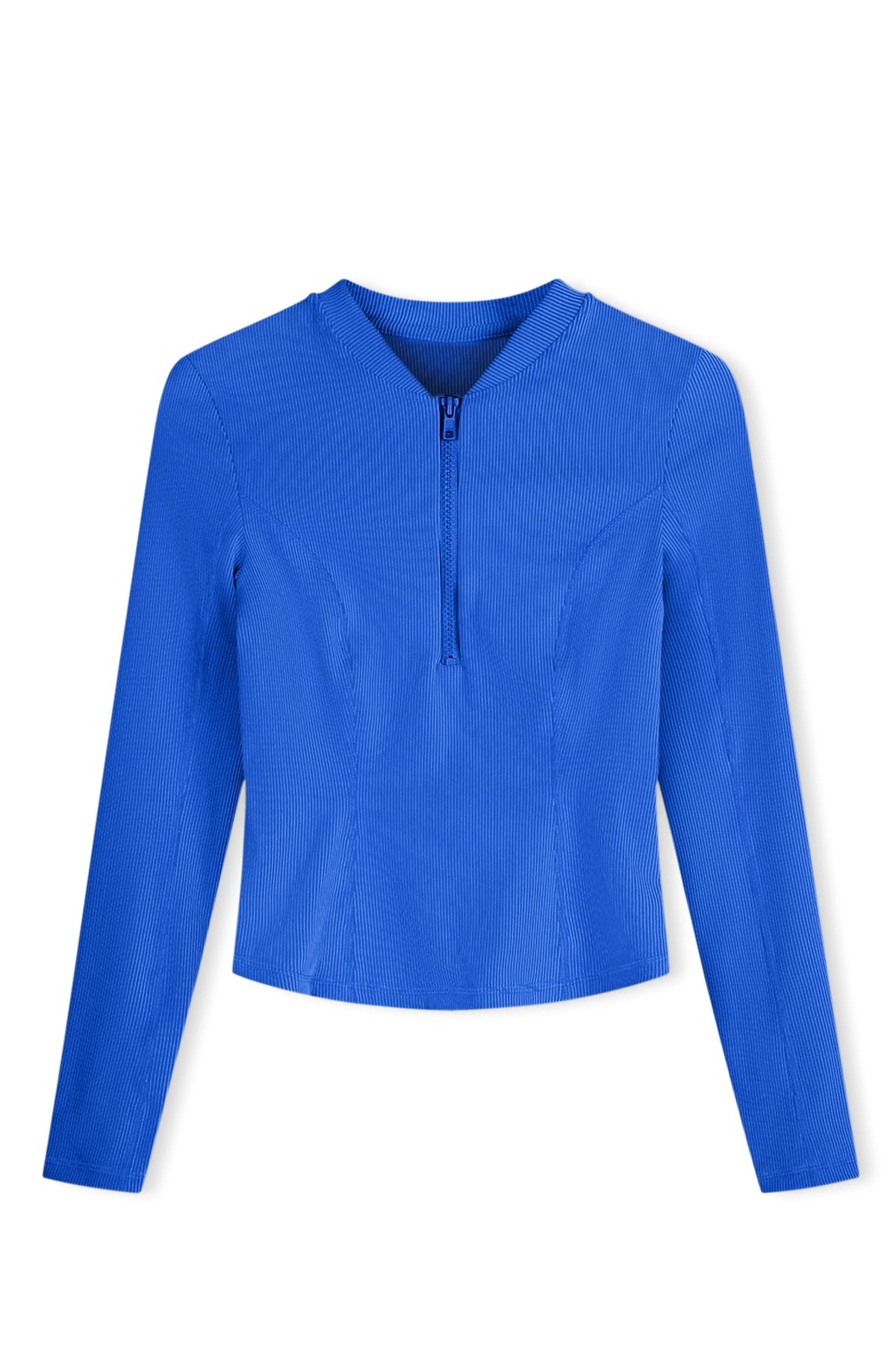 Signature Stripe Long Sleeve Rash Guard - Pacific Blue