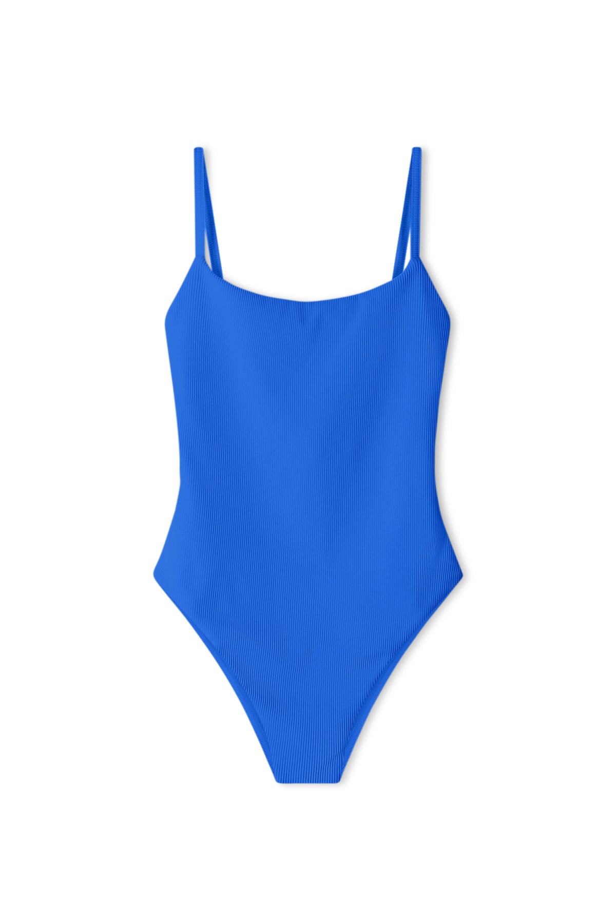 Signature Stripe Simple One Piece - Pacific Blue