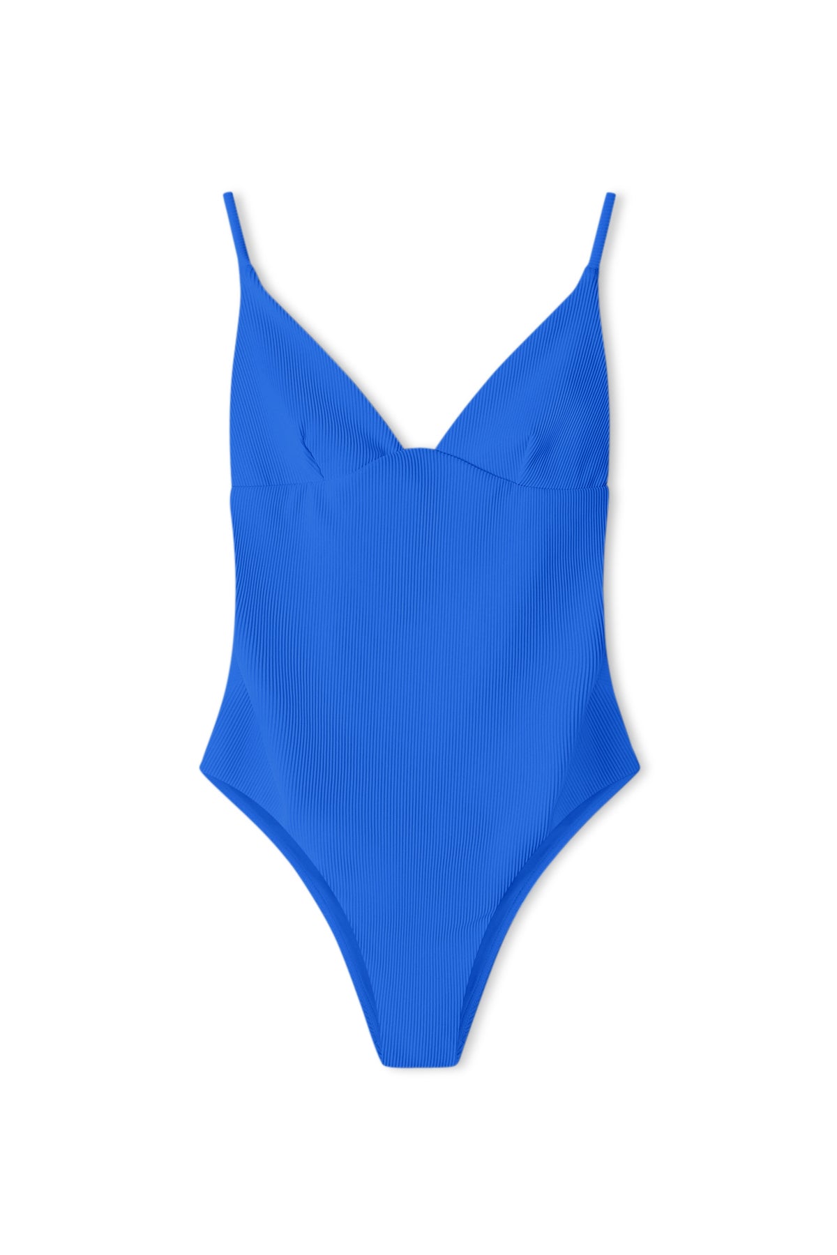 Signature Stripe Tie One Piece - Pacific Blue
