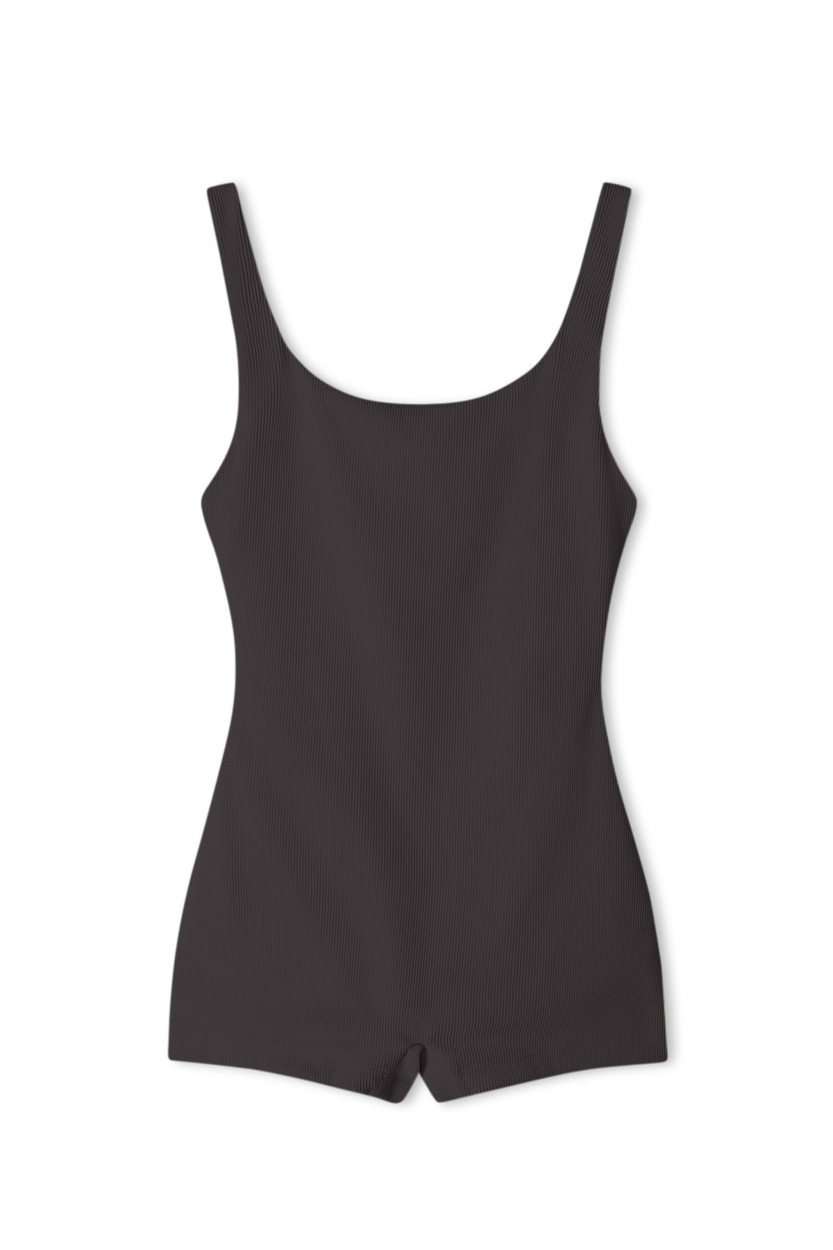 Signature Stripe Bodysuit - Smoky Brown