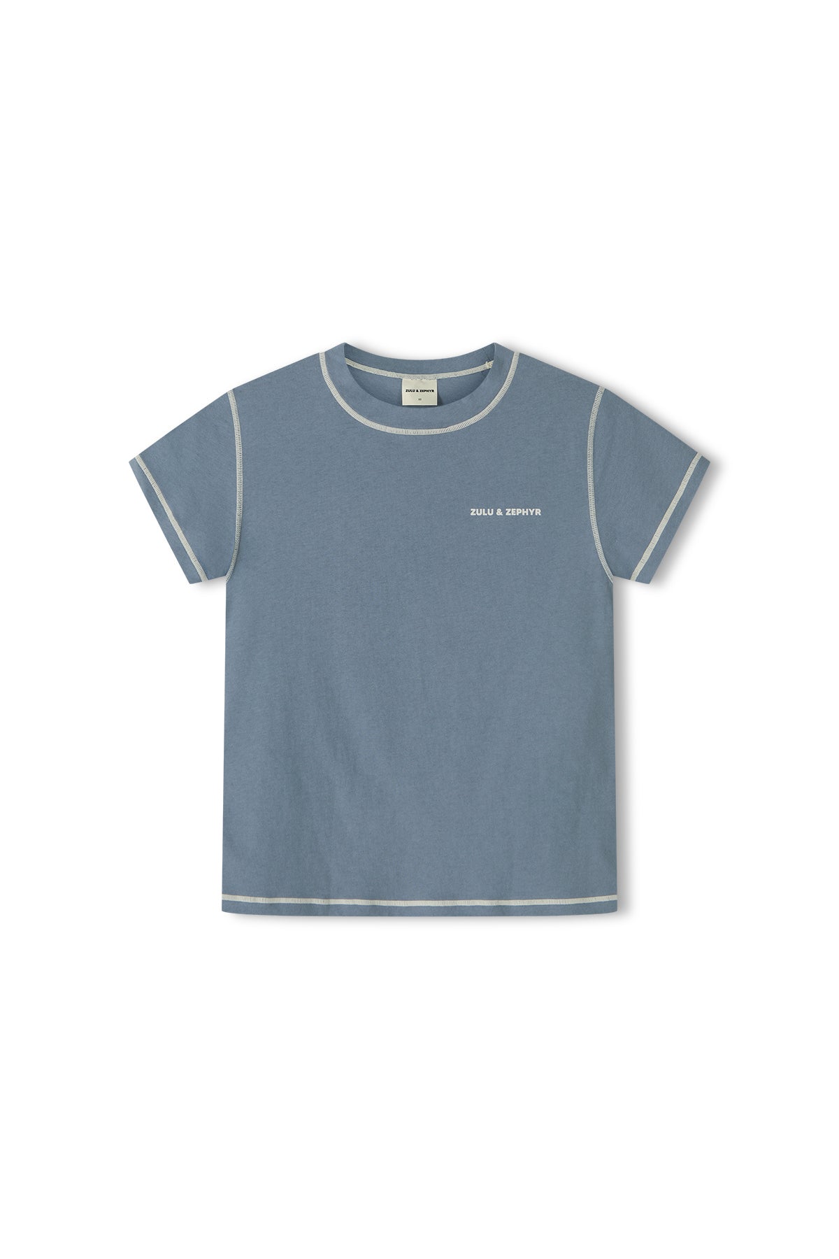 Contrast T-Shirt - Denim Blue