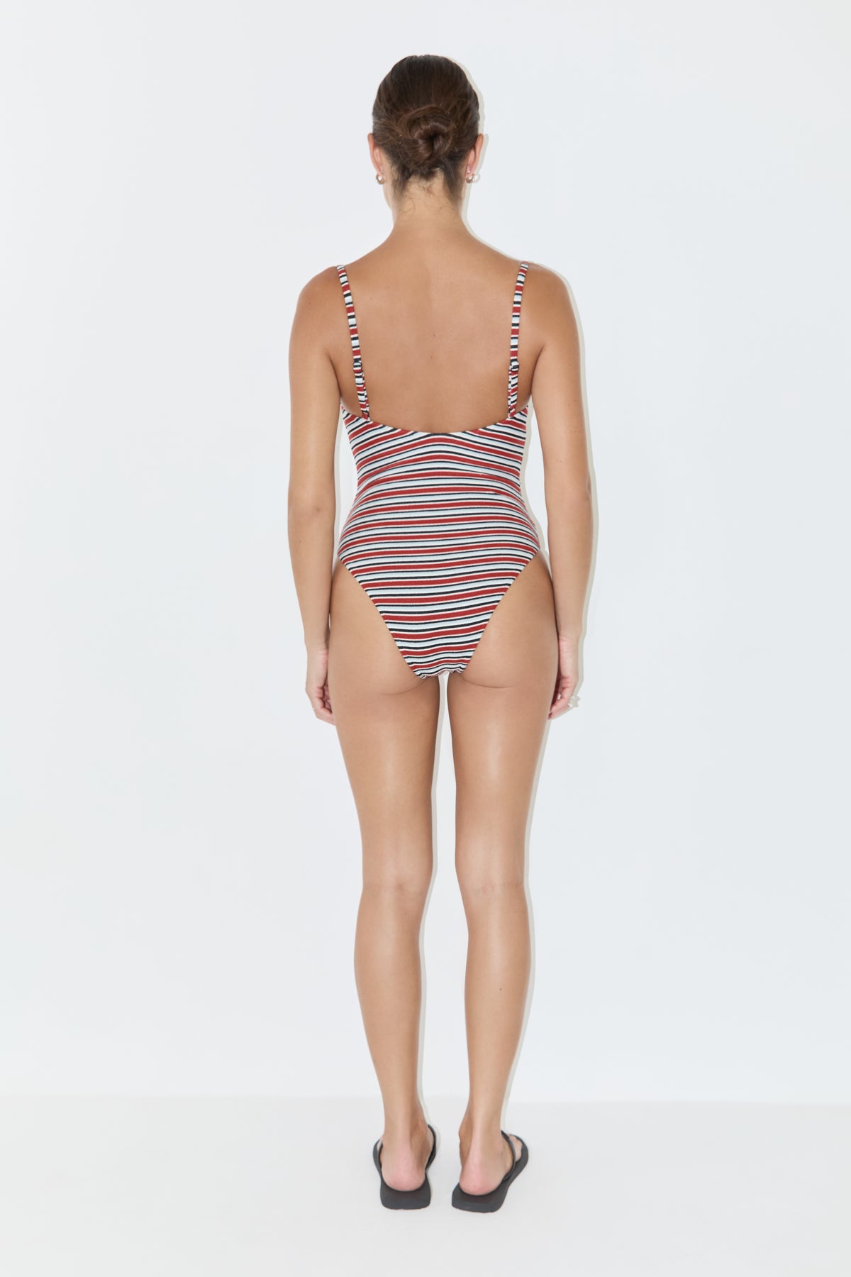 Towelling One Piece - Bold Stripe