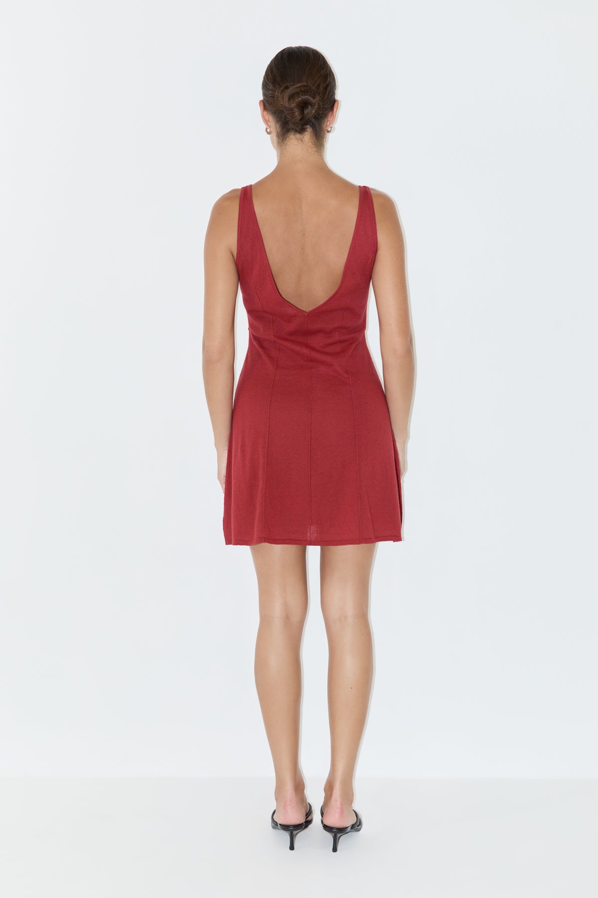 Mini Dress - Red Knit