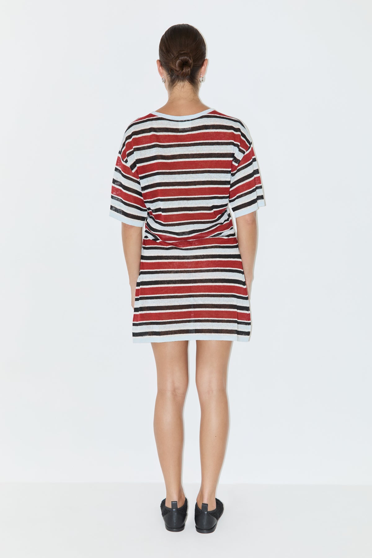 T-Shirt Knit Dress - Bold Stripe