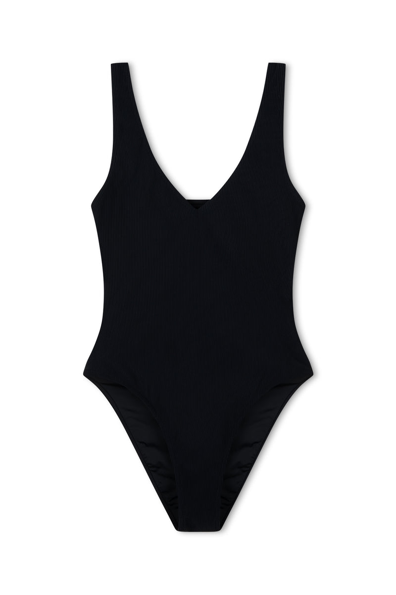 Signature Stripe Bikini One Piece - Black – Zulu & Zephyr