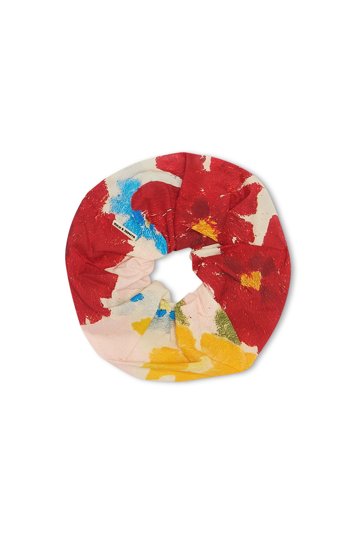 Large Cotton Scrunchie - Floral