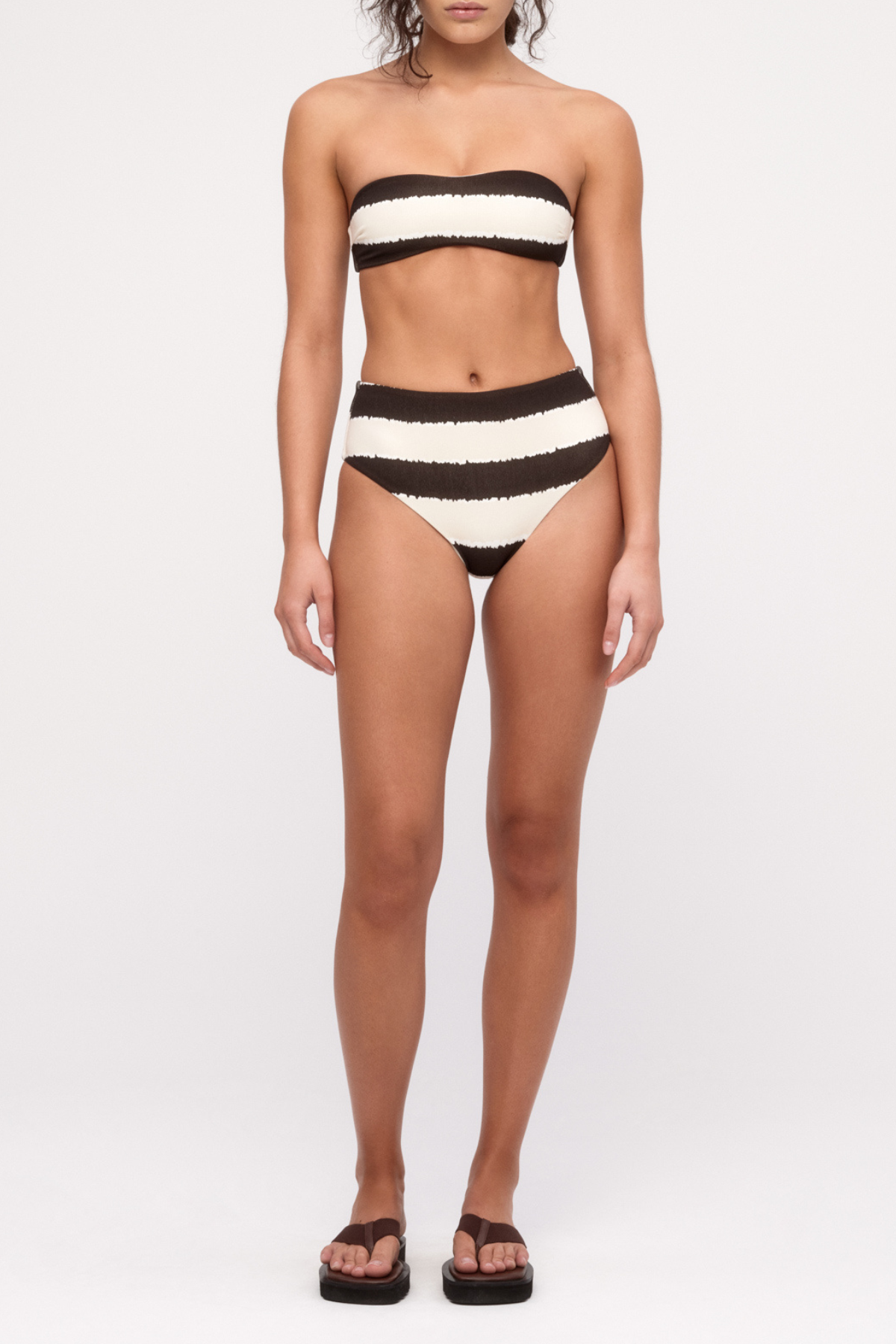 Waisted Full Brief - Tie Dye Stripe
