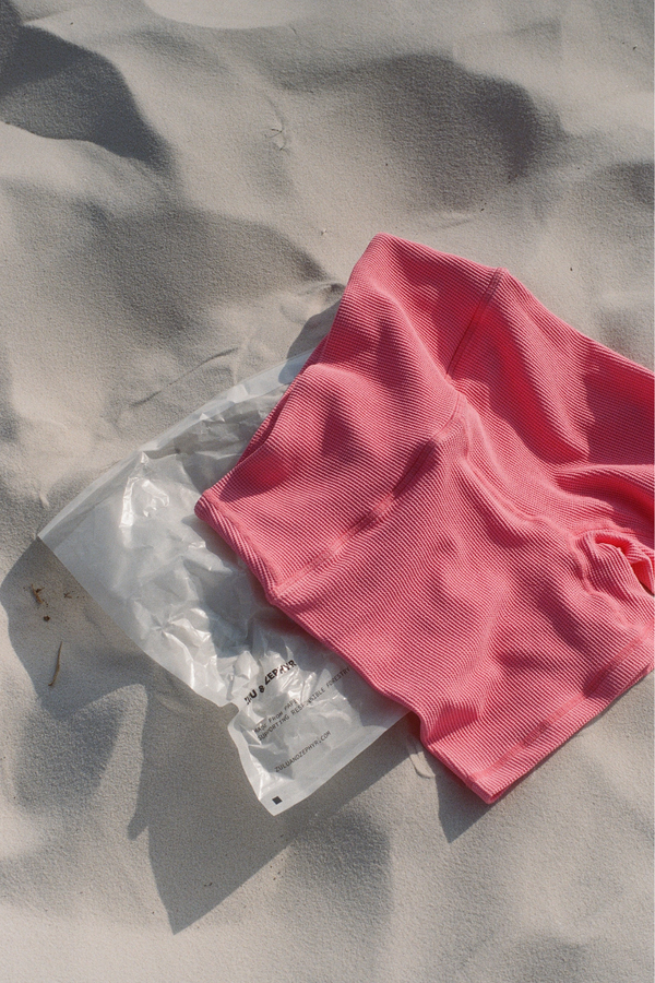 Waffle 4 Inch Bike Short - Pink