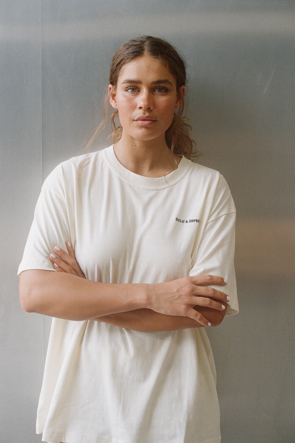 Zulu & Zephyr Logo Tee - Warm White