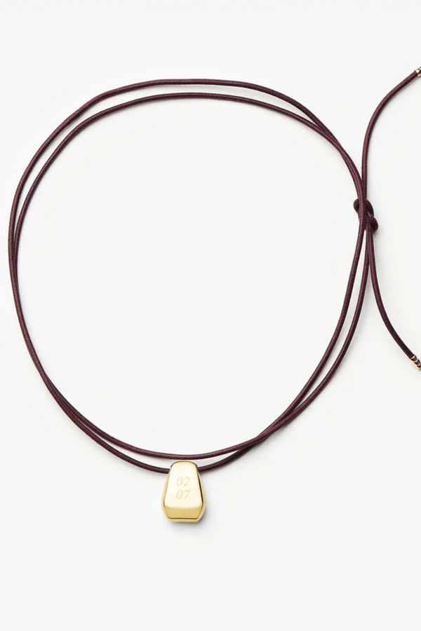Lucy Williams Arco Cord Necklace - Gold