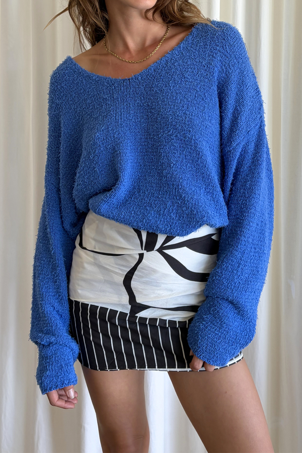 Cotton Sarong - Cream Flower