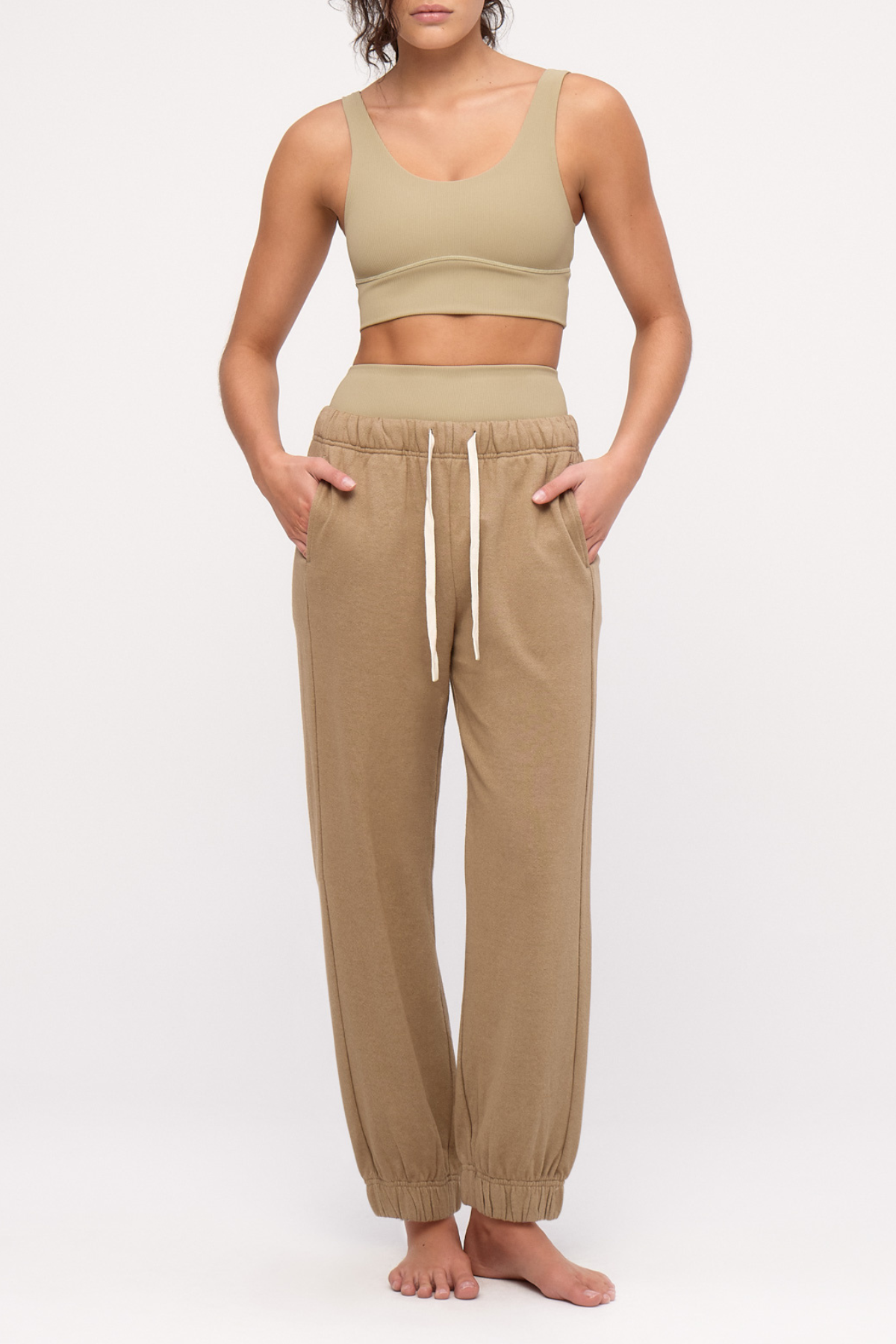 Cuffed Sport Sweatpant - Olive