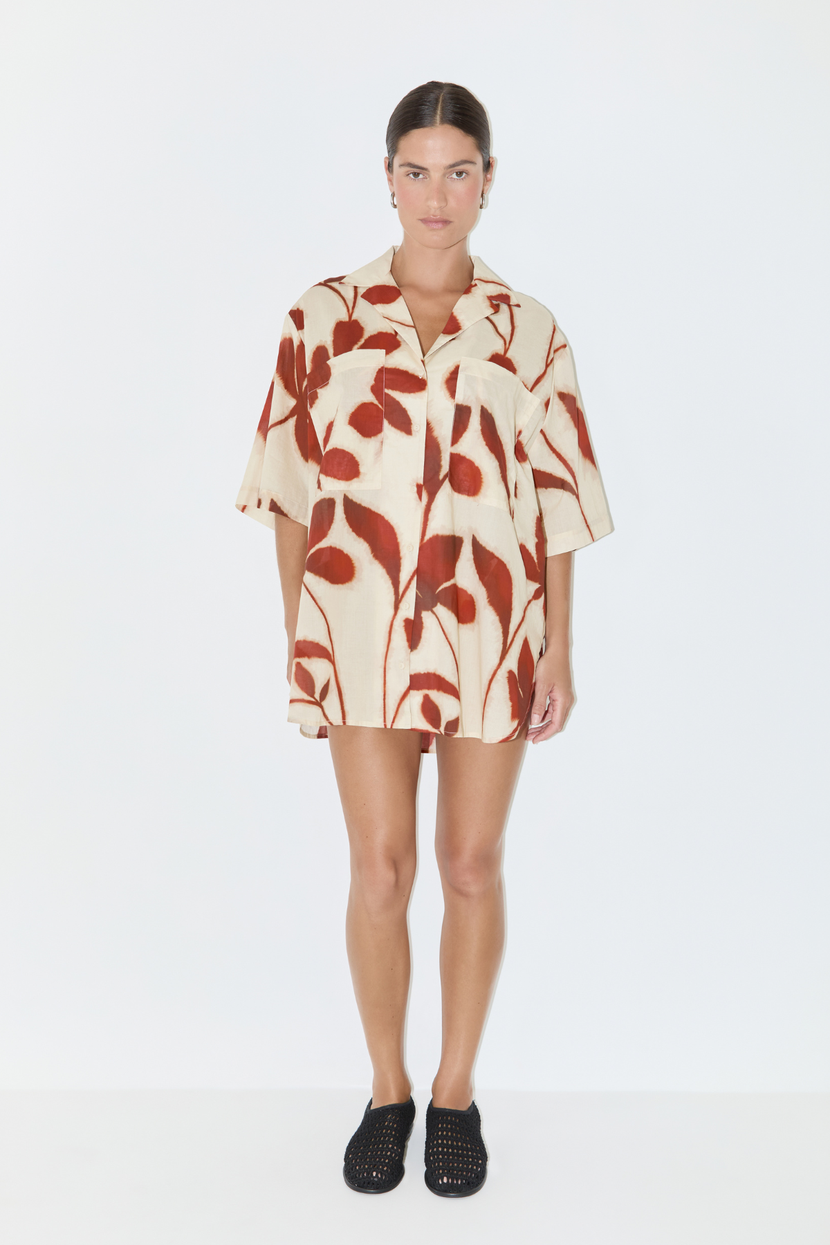Cotton Shirt - Ruby Floral