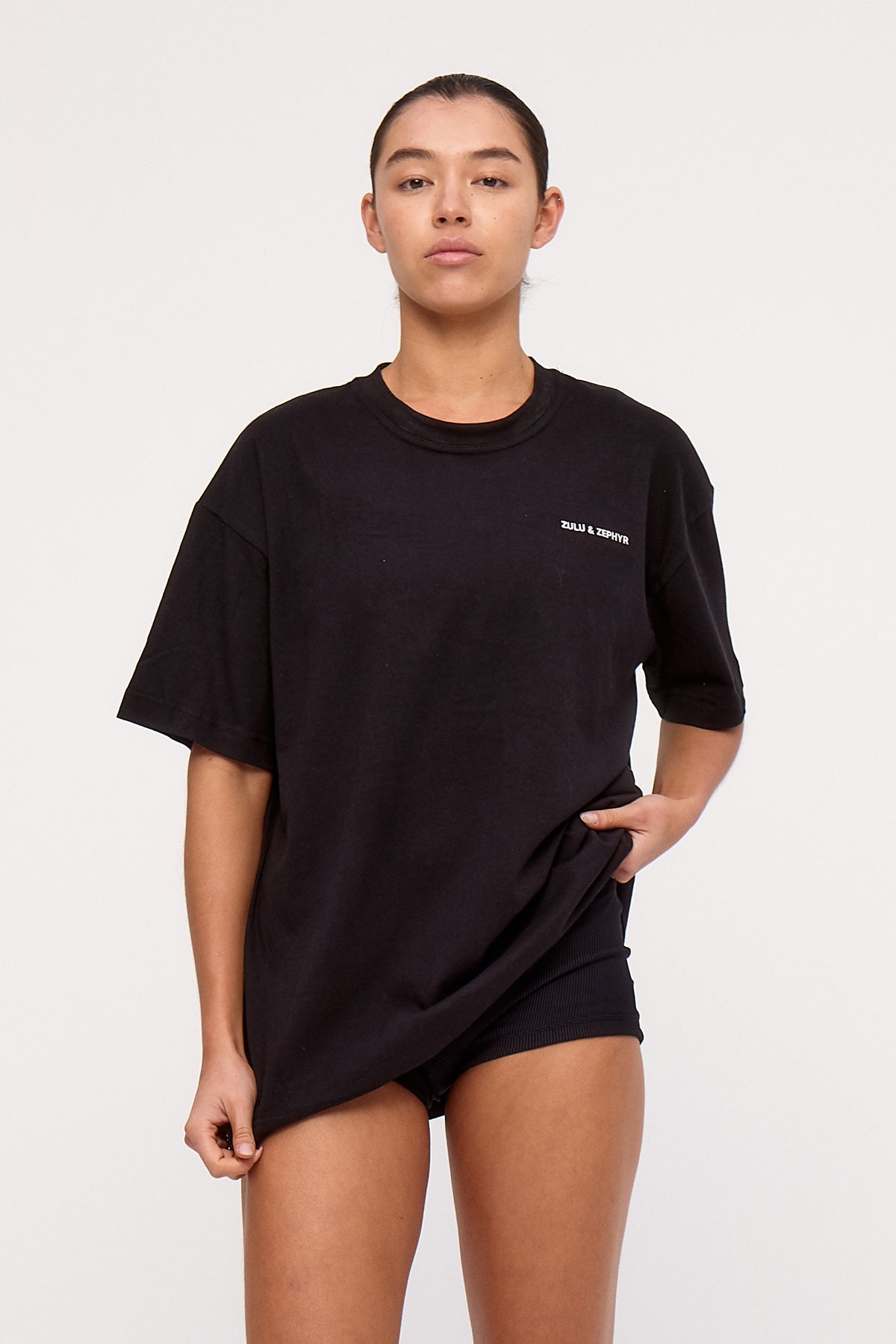 Zulu & Zephyr Logo Hemp Tee - Black