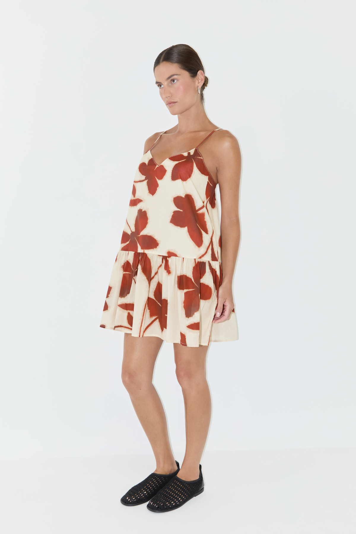 Cotton Mini Dress - Ruby Floral