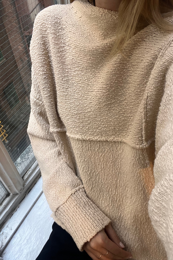 Boucle Knit Jumper - Coconut