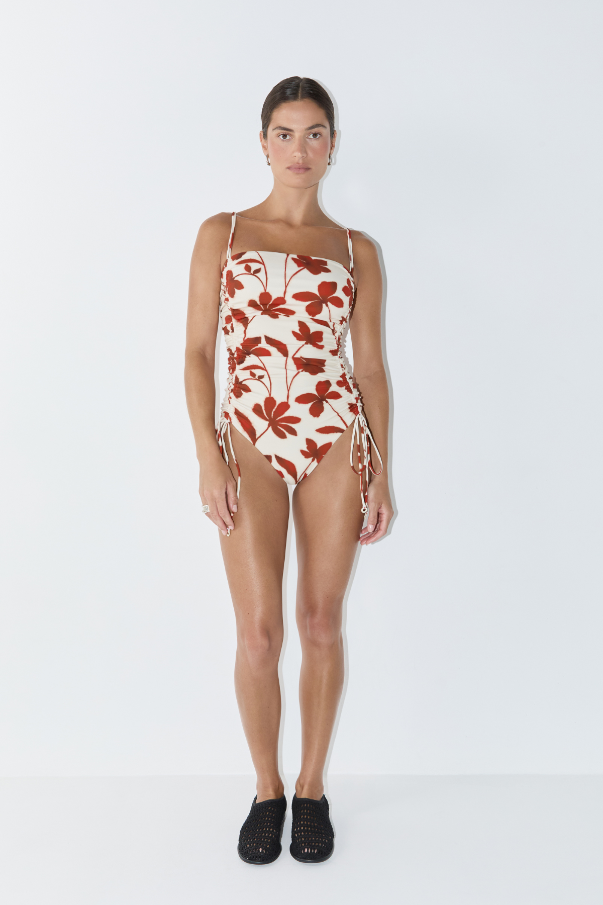Gathered One Piece - Ruby Floral