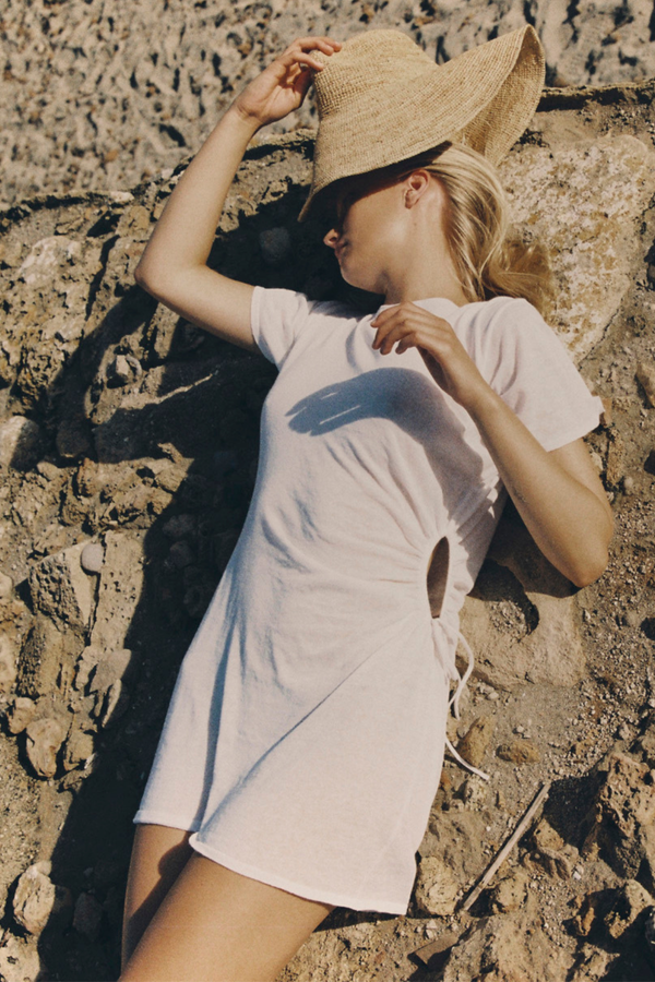 T-Shirt Knit Dress - White