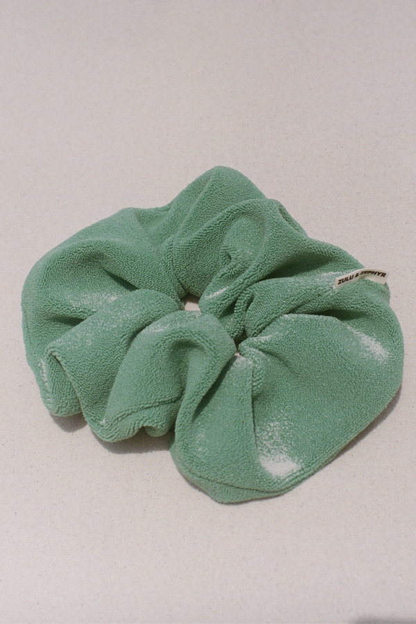 Textured Scrunchie - Green