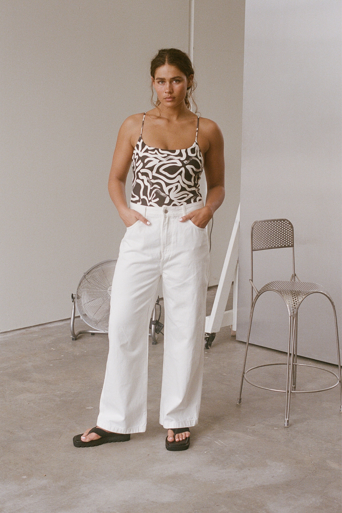 White Relaxed Recycled Denim Jean – Zulu & Zephyr