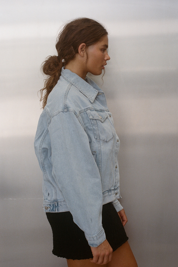 Recycled Denim Jacket - Light Wash