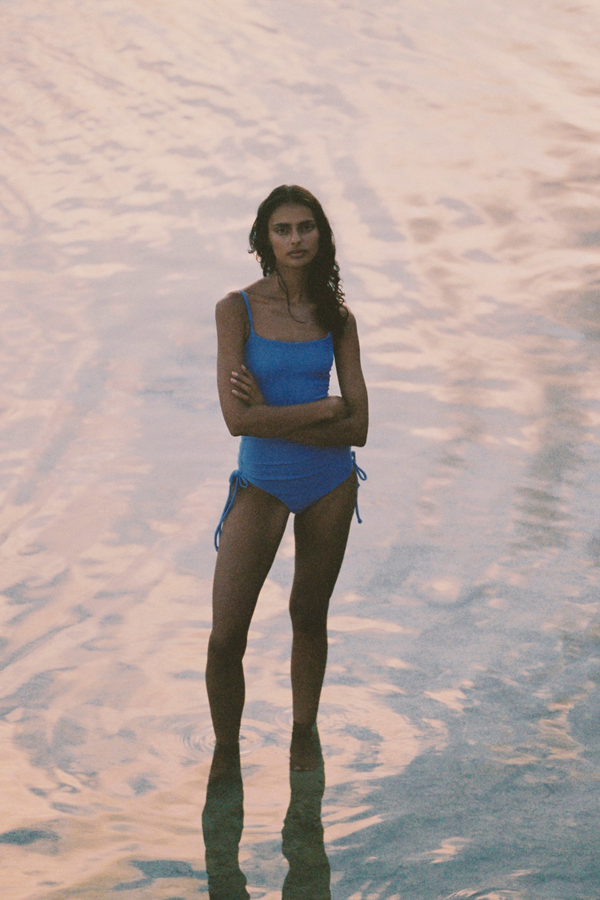 Signature Stripe Gathered One Piece - Sky – Zulu & Zephyr Signature Stripe Gathered One Piece - Sky – Zulu & Zephyr