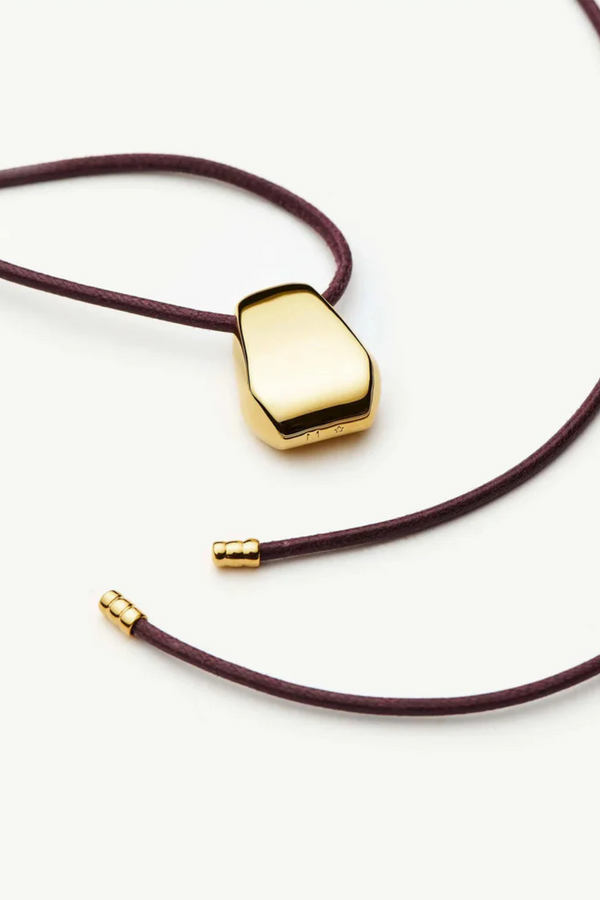 Lucy Williams Arco Cord Necklace - Gold