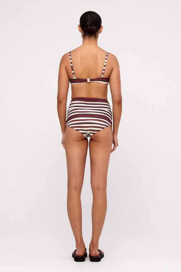 Boy Short - Chocolate Stripe