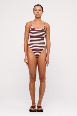 One Piece - Chocolate Stripe – Zulu & Zephyr