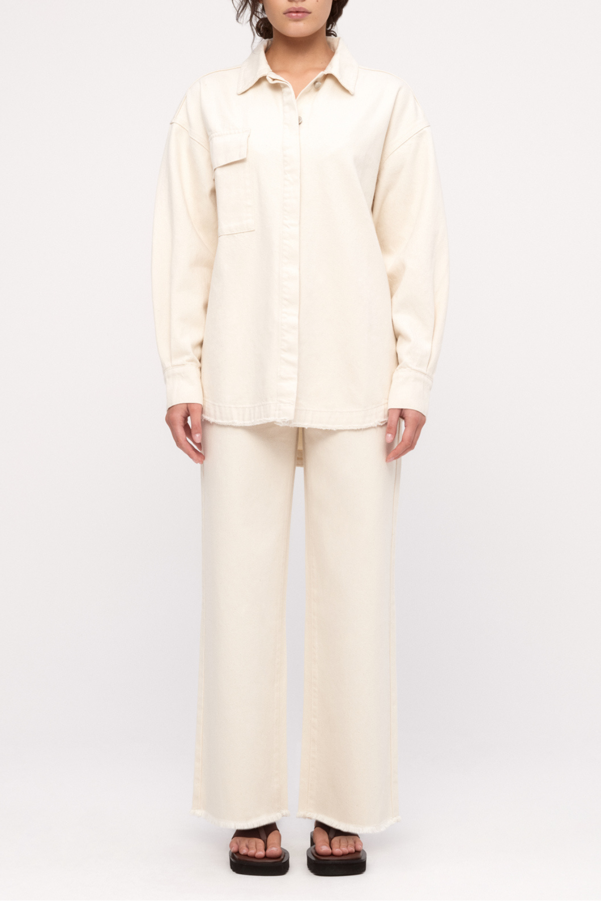 Organic Mid Rise Jean - Coconut